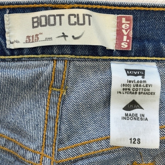 Levi’s 515 boot cut jeans 12 S short blue - Picture 3 of 6